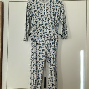 Roller rabbit long Long sleeve Christmas monkeys